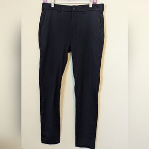 NWOT Banana Republic Luxe Jersey Preppy Navy Slim Fit Performance Pants, 32x34